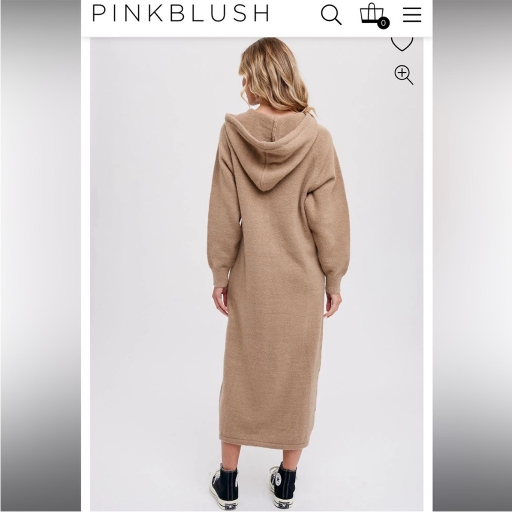 Pinkblush Hooded Sweater Dress